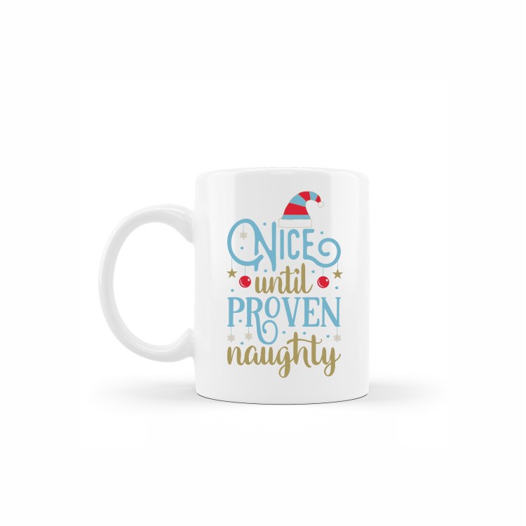 κεραμική κούπα christmas naughty με αφιέρωση