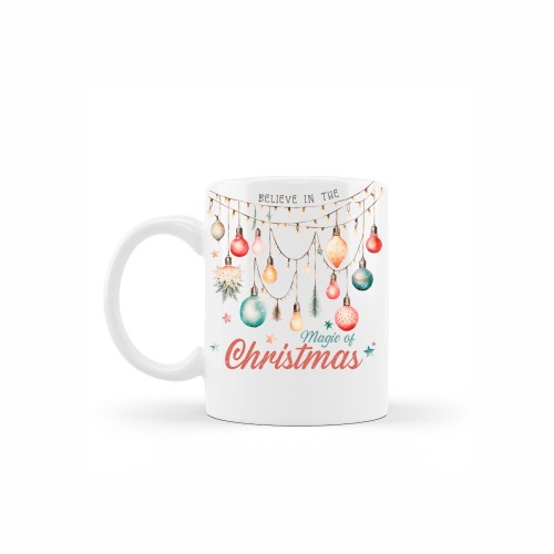 κεραμική κούπα christmas believe με αφιέρωση