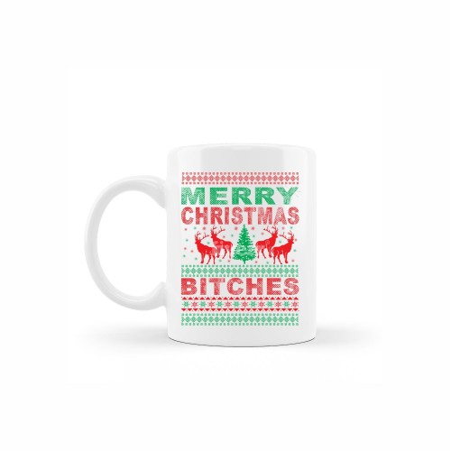 κεραμική κούπα christmas btches με αφιέρωση