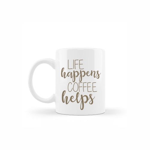 κεραμική κούπα coffee helps με αφιέρωση