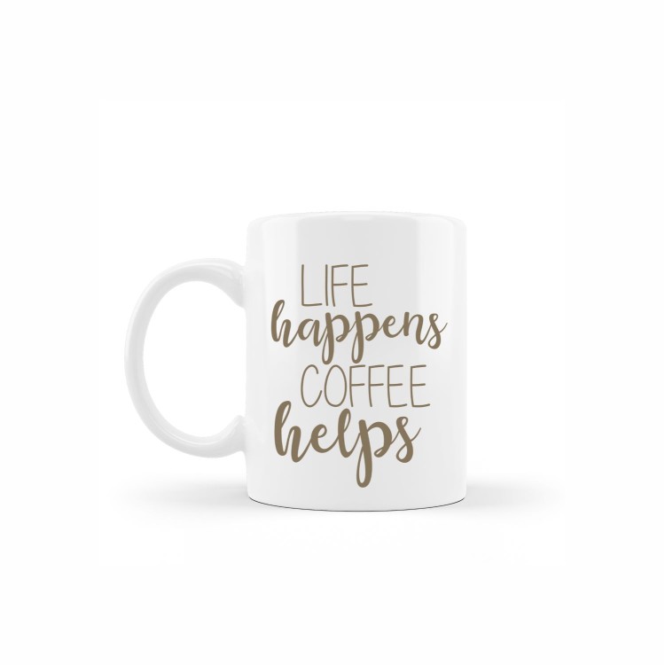 κεραμική κούπα coffee helps με αφιέρωση
