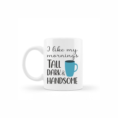 κεραμική κούπα tall & dark με αφιέρωση