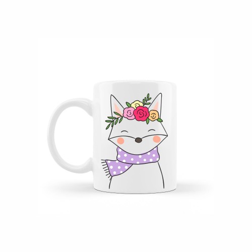 κεραμική κούπα spring fox με αφιέρωση