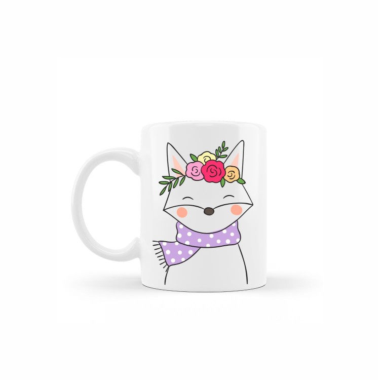 κεραμική κούπα spring fox με αφιέρωση