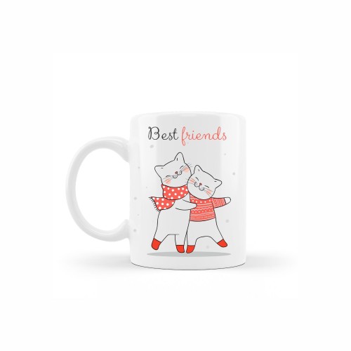 κεραμική κούπα christmas winter friends με αφιέρωση