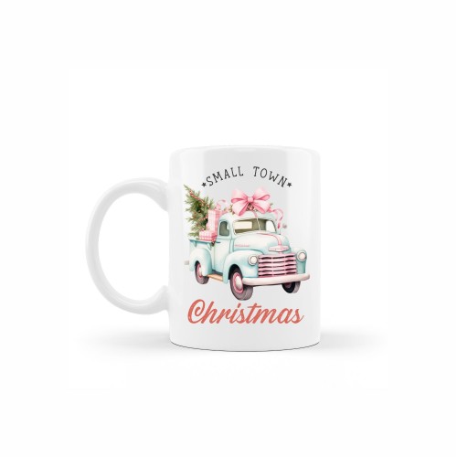 κεραμική κούπα christmas truck με αφιέρωση