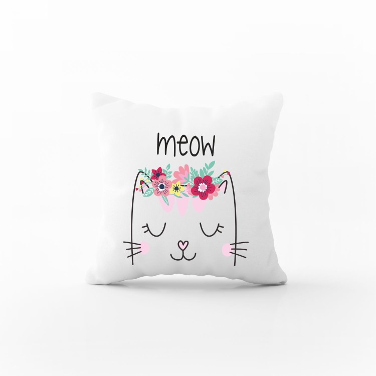 μαξιλάρι spring cat με αφιέρωση 30x30cm 