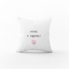 μαξιλάρι christmas pink deer με αφιέρωση 30x30cm 