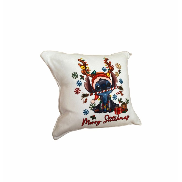 μαξιλάρι fleece merry stitchmas με αφιέρωση 30x30cm 