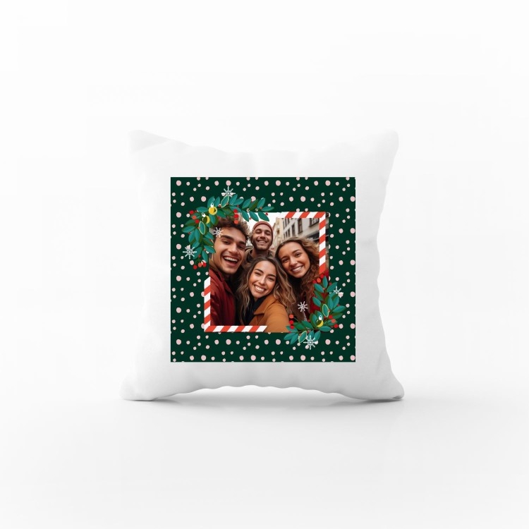 μαξιλάρι christmas frame με τη φωτογραφία σας 30x30cm 