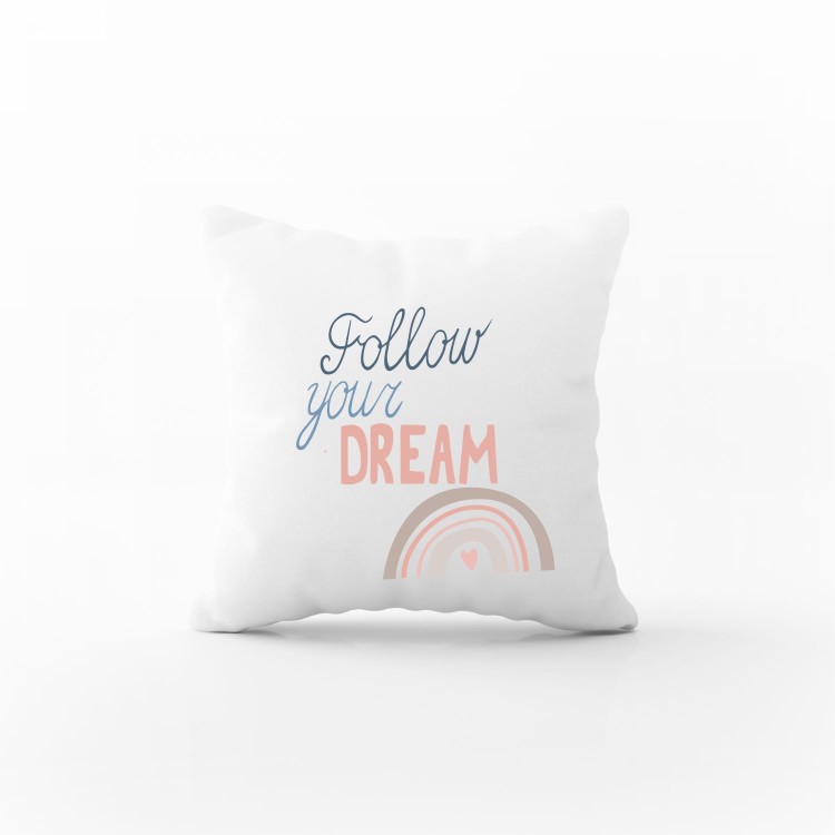 μαξιλάρι follow your dream και την αφιέρωση σας 