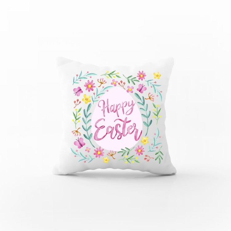 μαξιλάρι happy easter με αφιέρωση 30x30cm 