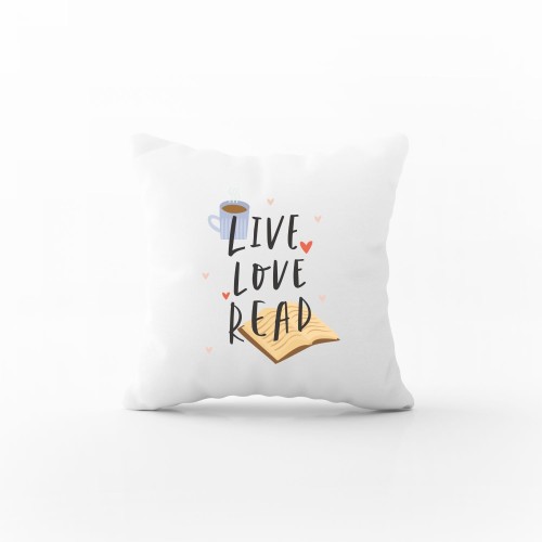 μαξιλάρι live love read για τη δασκάλα με την αφιέρωση σας 